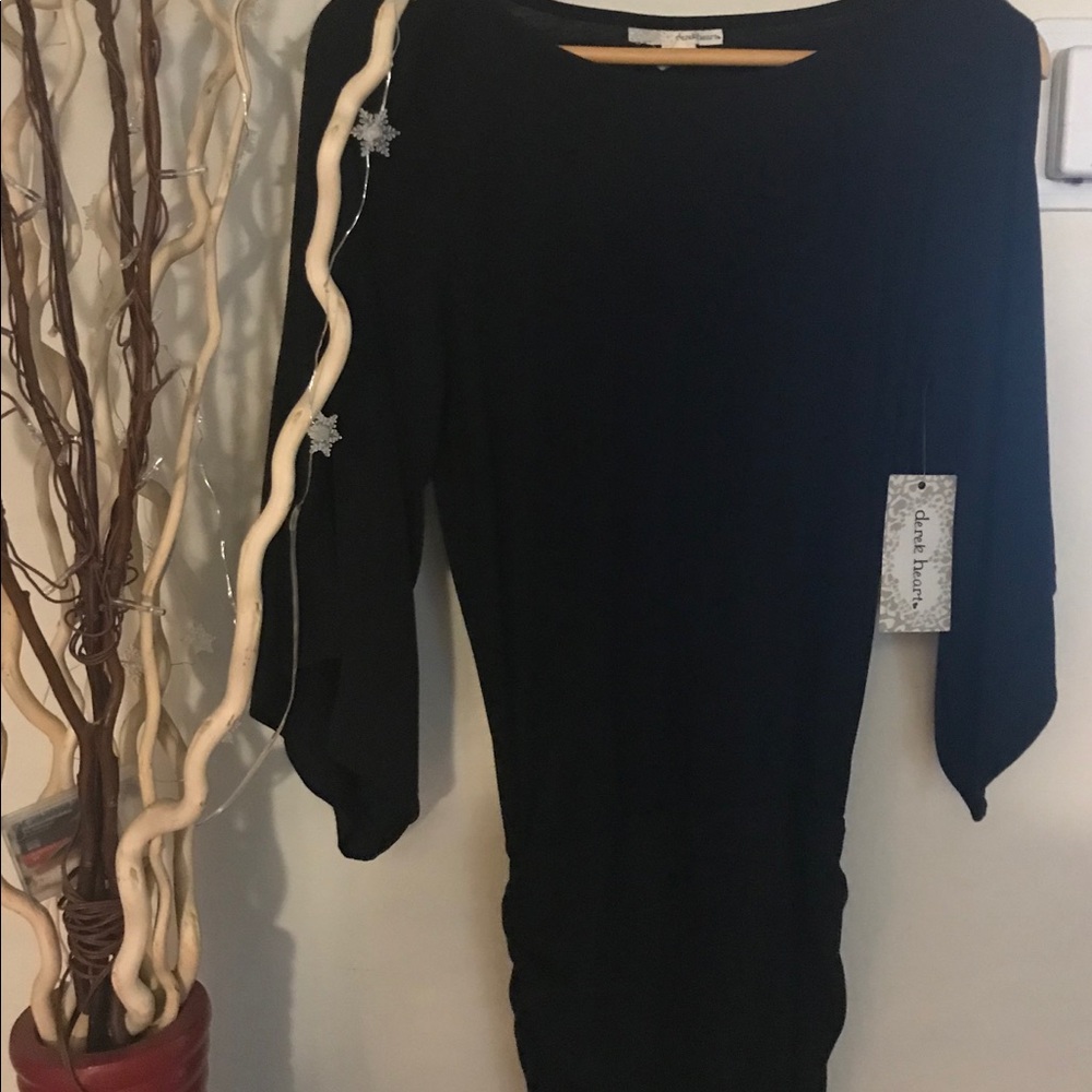 Black junior short dress.